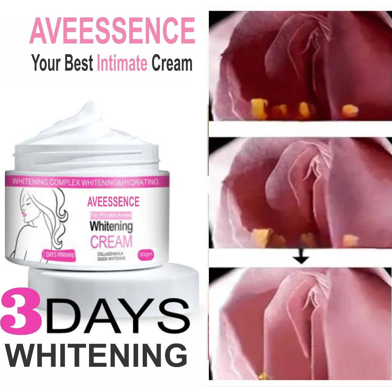 Aveessence whitening cream for private parts woman EELHOE